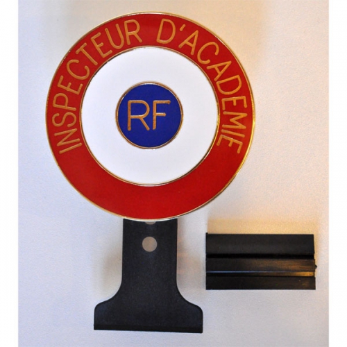 COCARDE TRICOLORE TEXTE PERSONNALISE - fixation tableau de bord 7