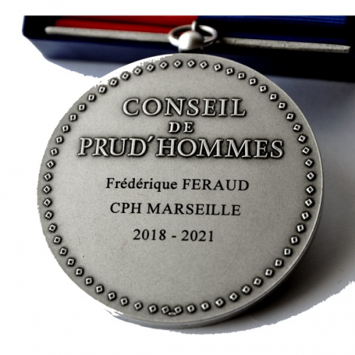 MEDAILLE CONSEIL DES PRUDHOMMES AVEC RUBAN Assesseur CPH 10