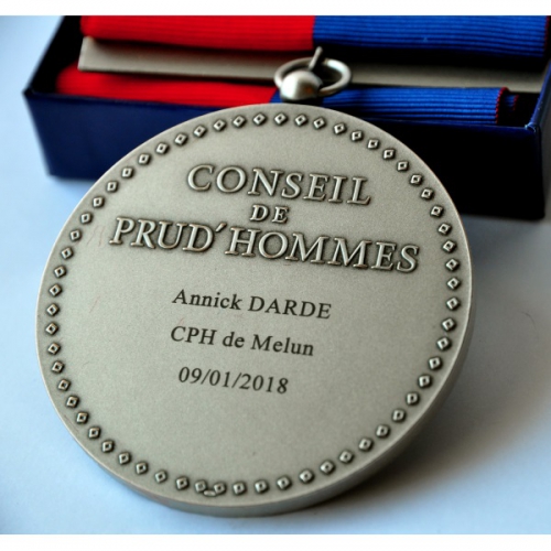 MEDAILLE CONSEIL DES PRUDHOMMES AVEC RUBAN Assesseur CPH 9