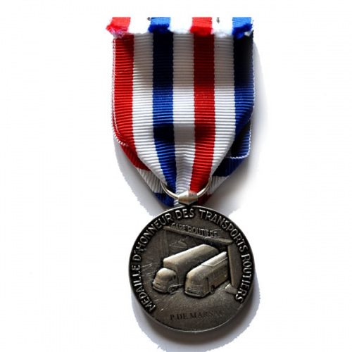 MEDAILLE HONNEUR TRANSPORTS ROUTIERS bronze argenté 2